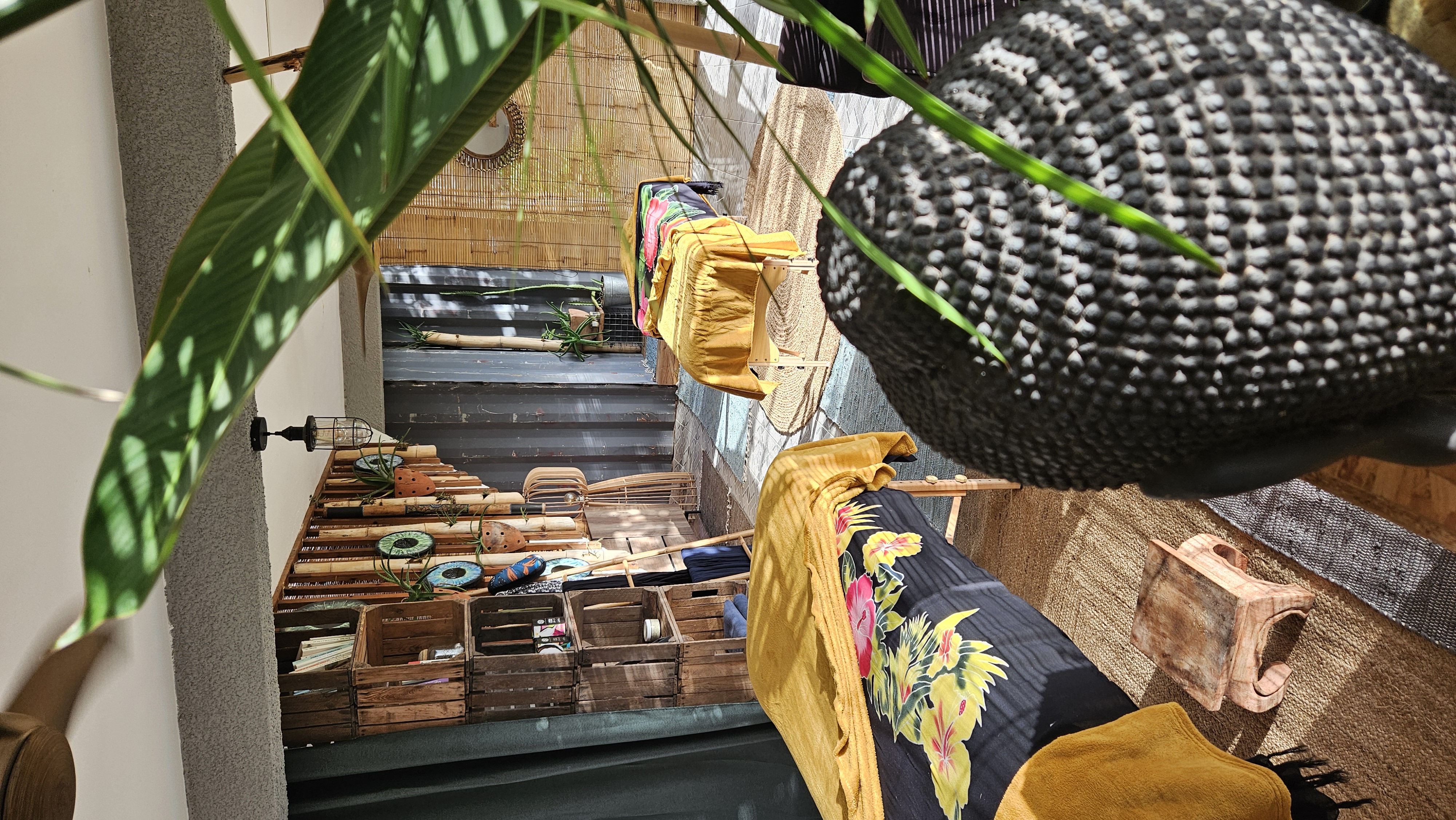 Ambiance massage duo chaleureuse